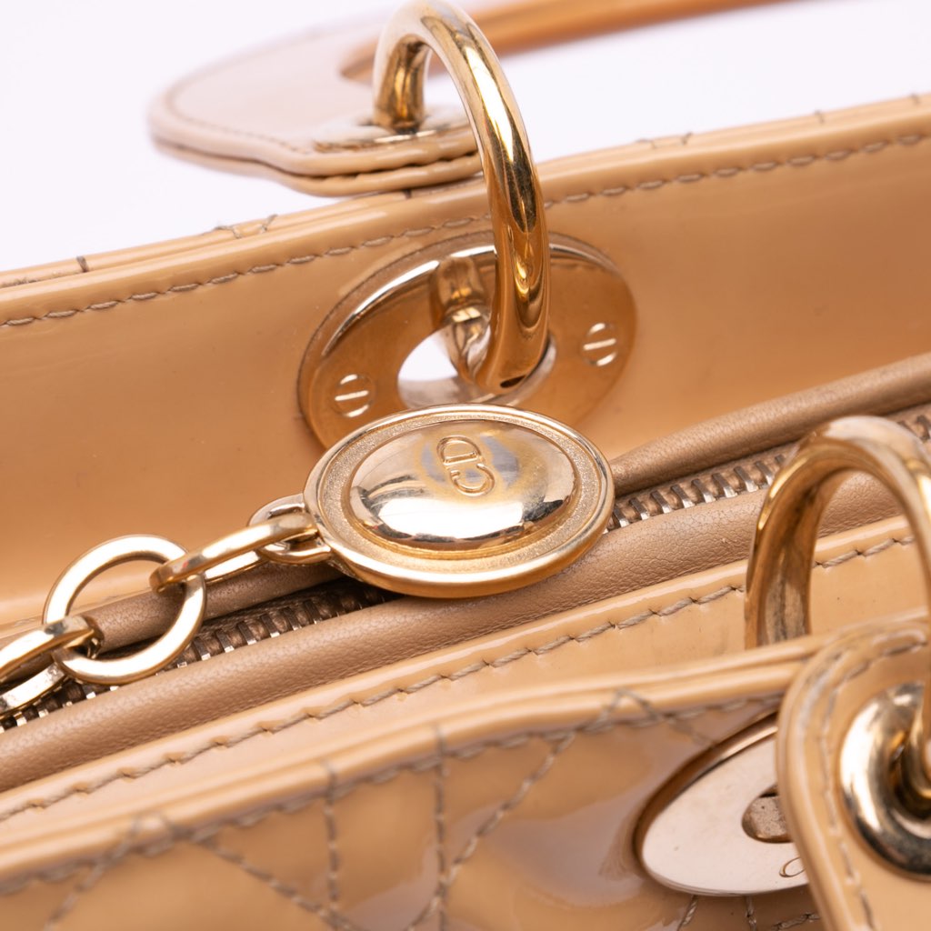 Dior Large Patent Cannage Lady Dior - Detail 2