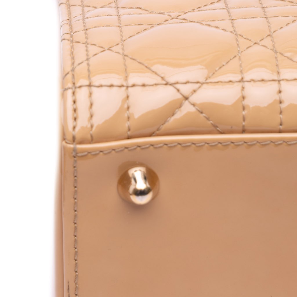 Dior Large Patent Cannage Lady Dior - Image 10