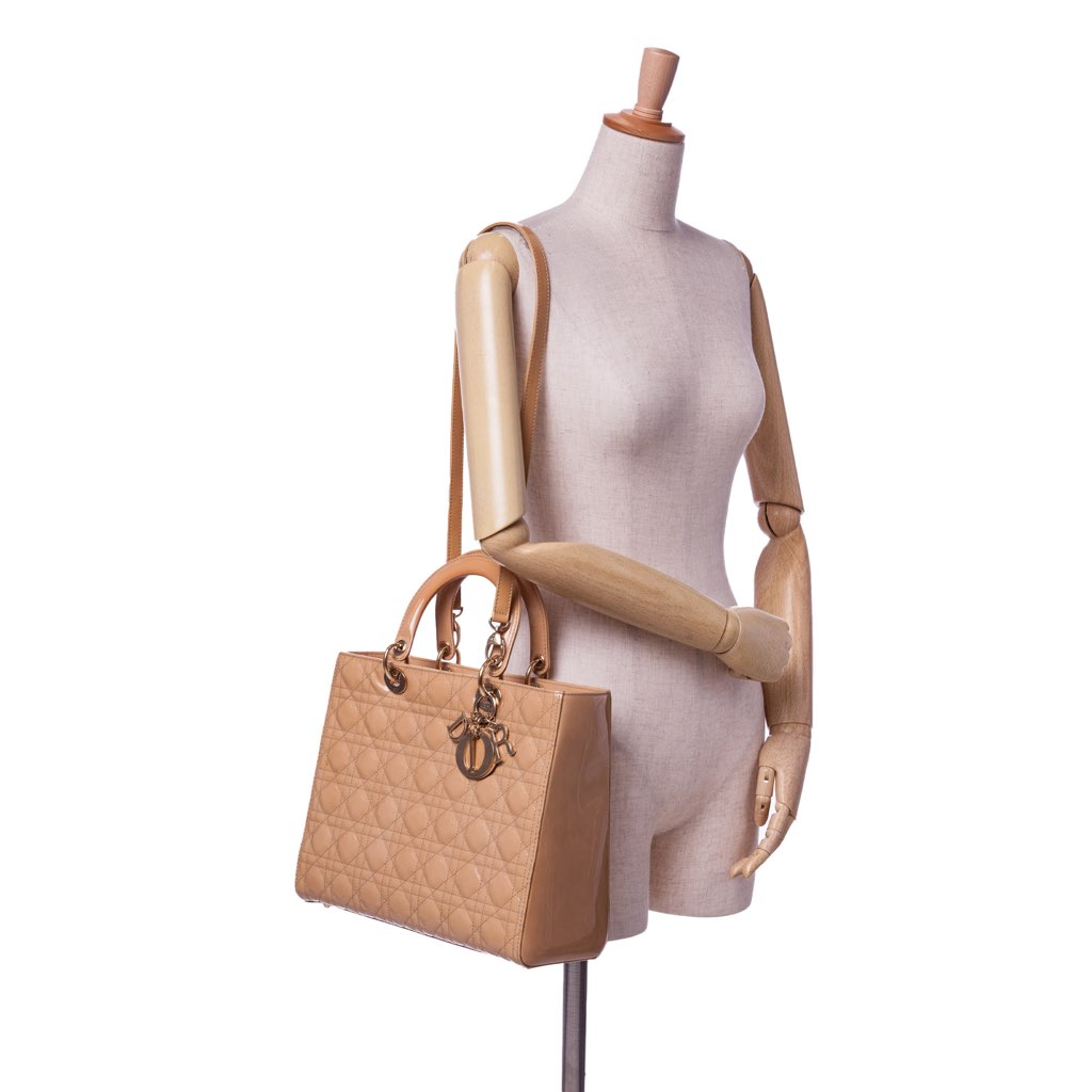 Dior Large Patent Cannage Lady Dior - Image 12