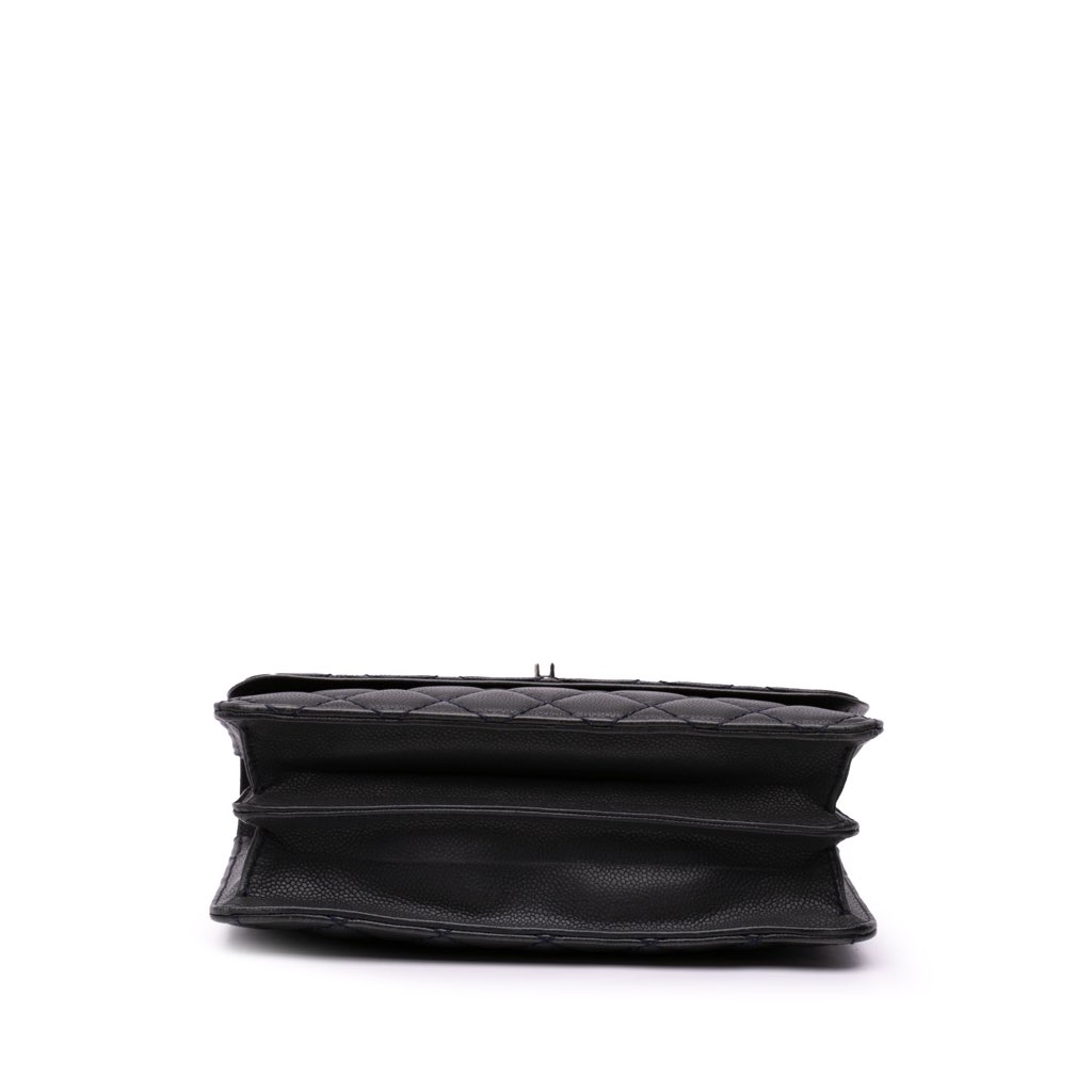 Chanel CC Quilted Caviar Single Flap - 3