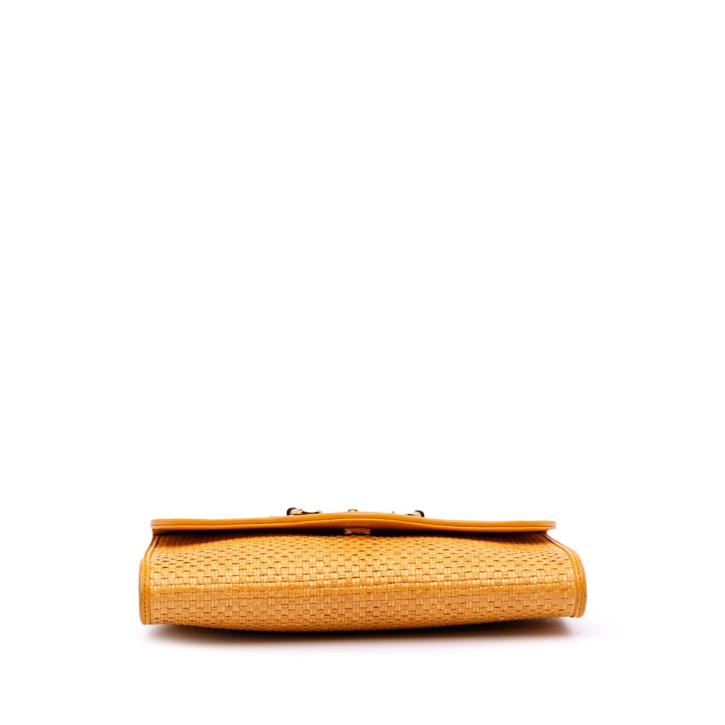 Gucci Raffia Horsebit 1955 Chain Crossbody - Image 6