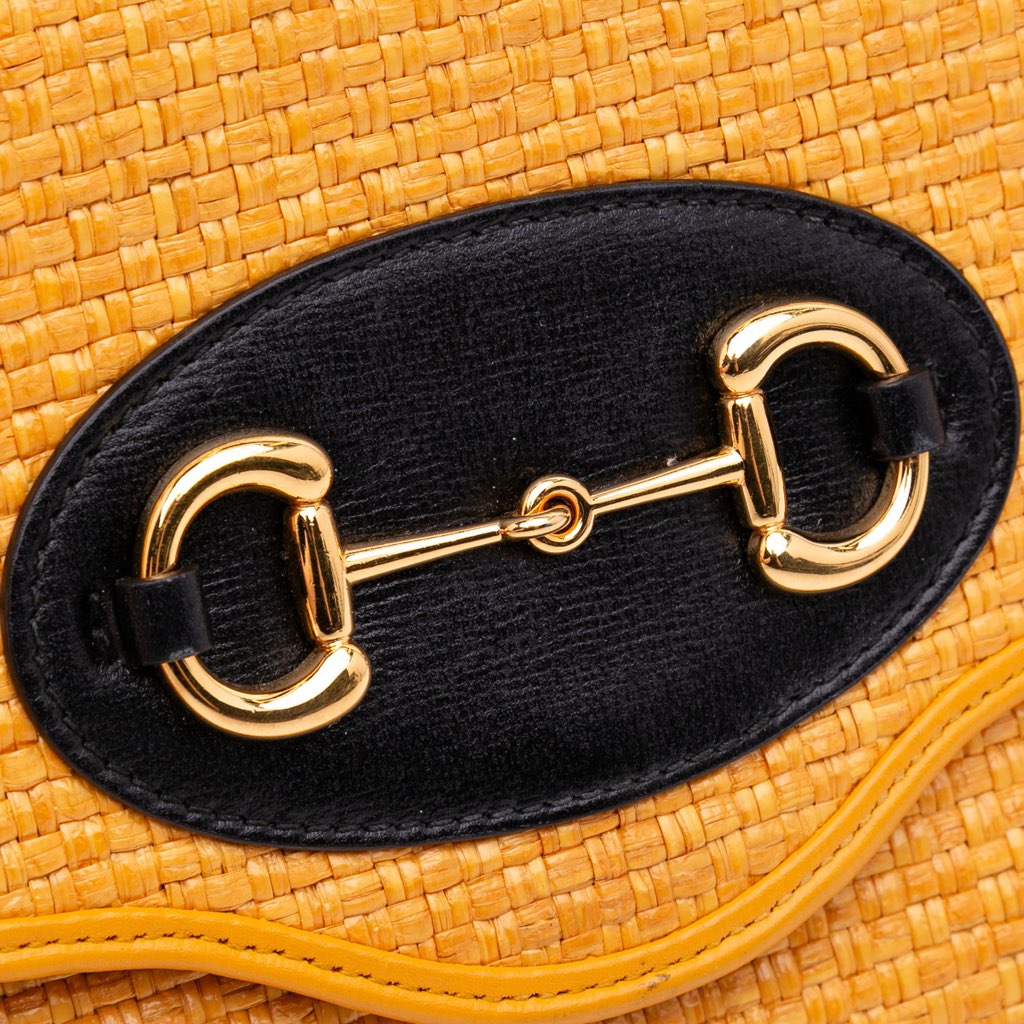Gucci Raffia Horsebit 1955 Chain Crossbody - Detail 2