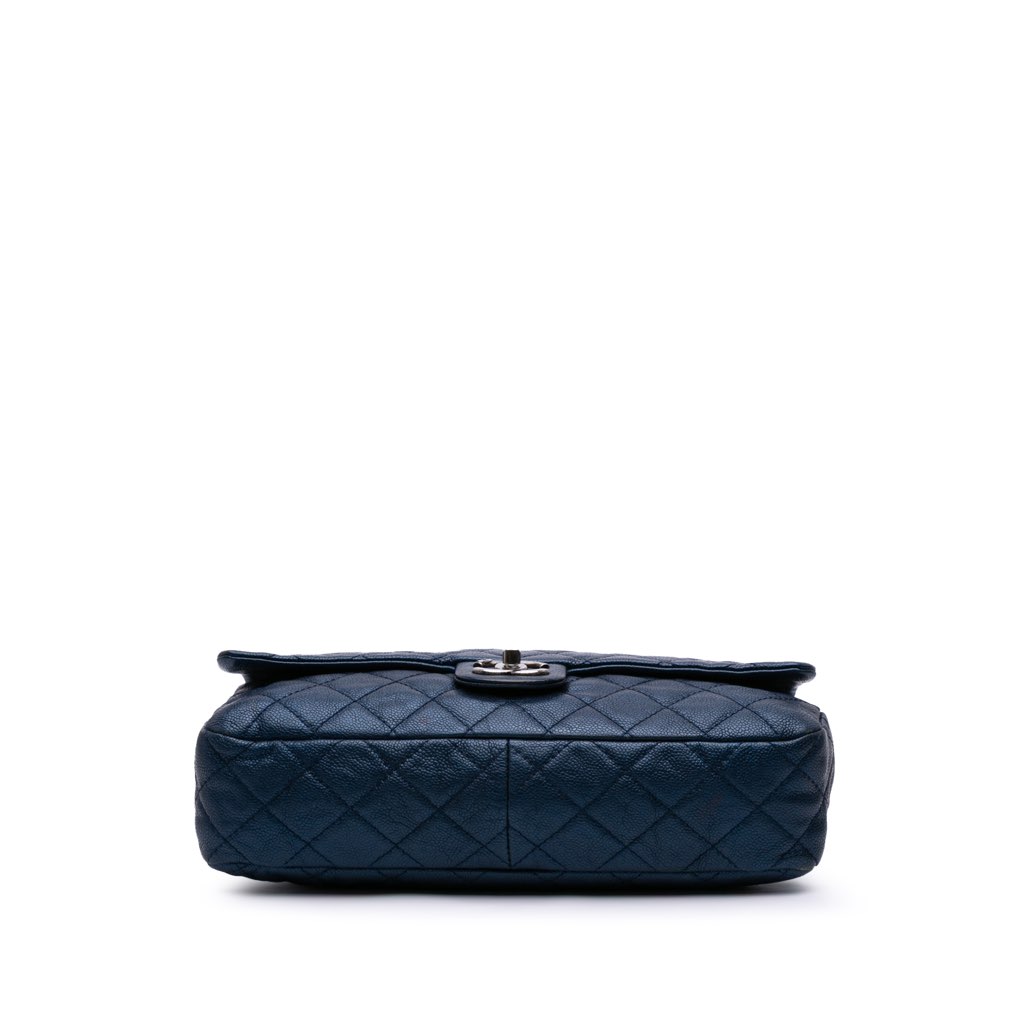 Chanel Jumbo Quilted Iridescent Caviar Easy Flap - 3