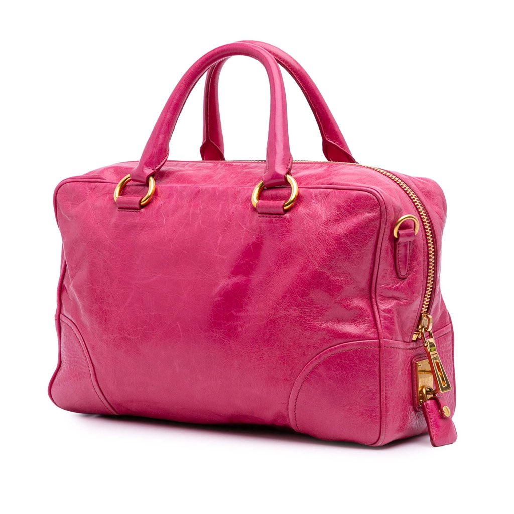 Prada Vitello Shine Satchel - 2