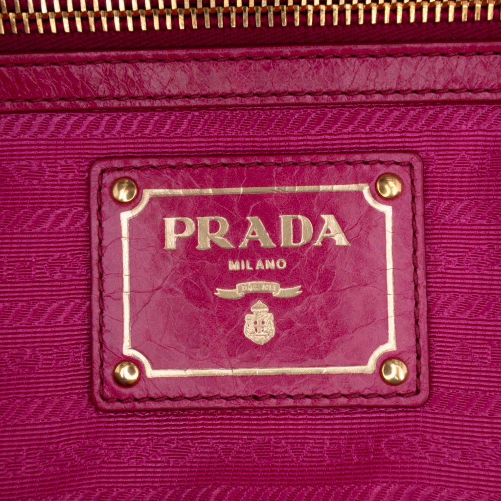 Prada Vitello Shine Satchel - 5