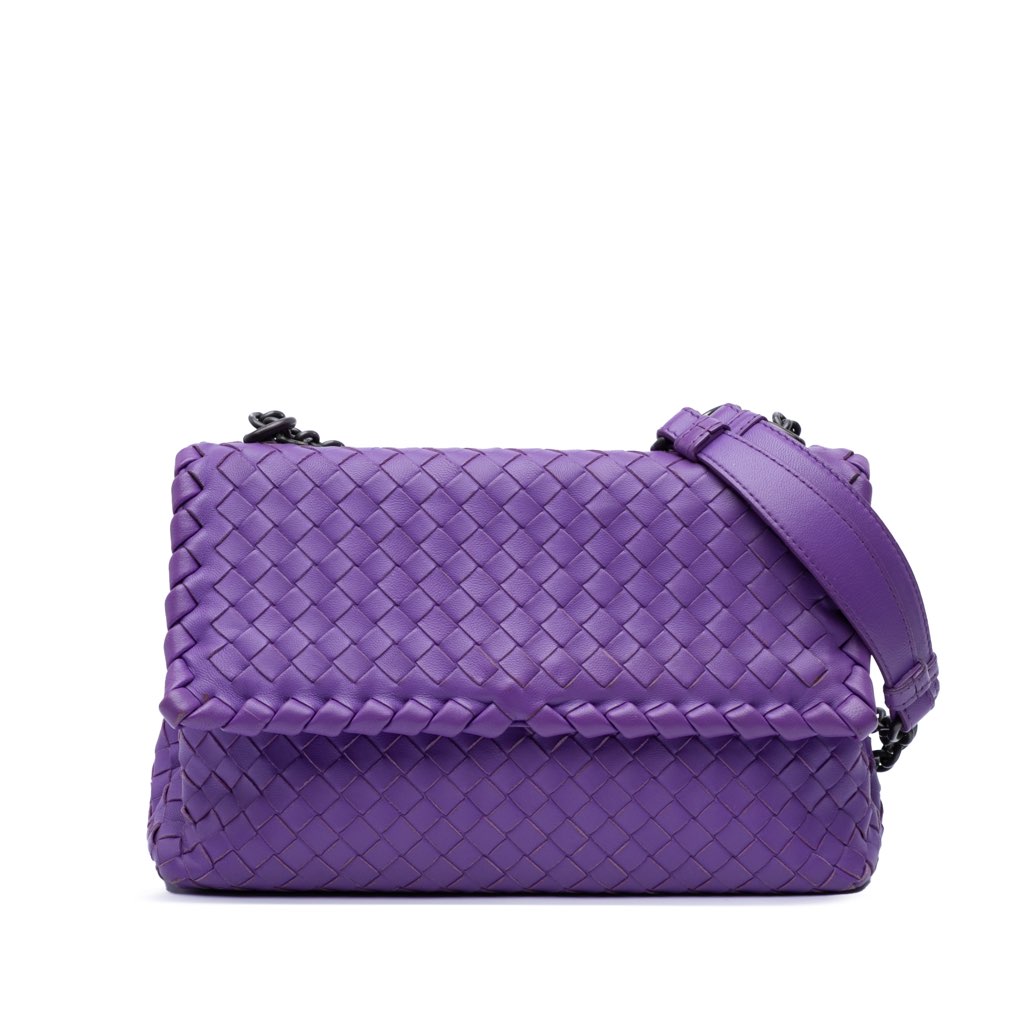 Bottega Veneta Small Nappa Intrecciato Olimpia Shoulder Bag