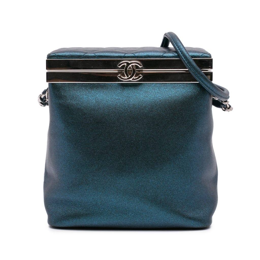 Chanel CC Metallic Calfskin Vanity Case