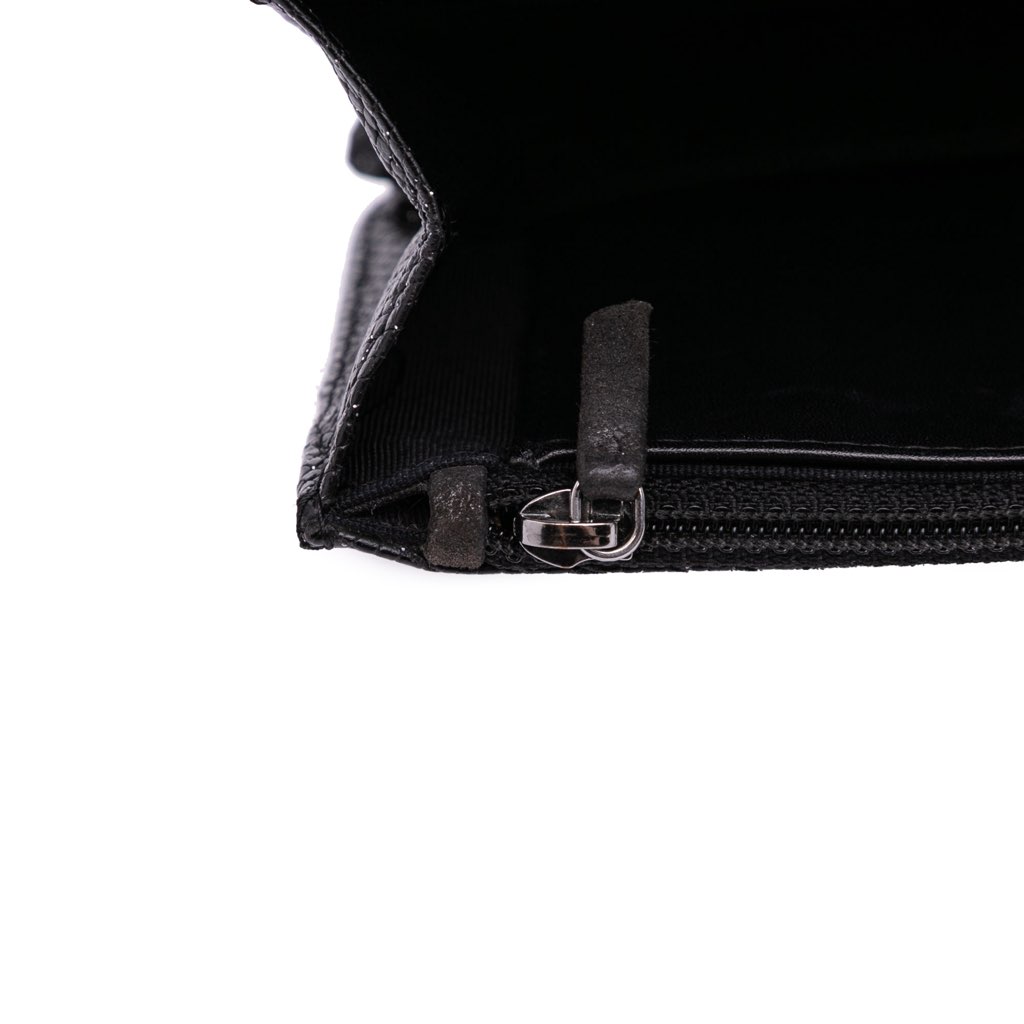 Chanel CC Quilted Glittered Calfskin Wallet On Chain - Image 10