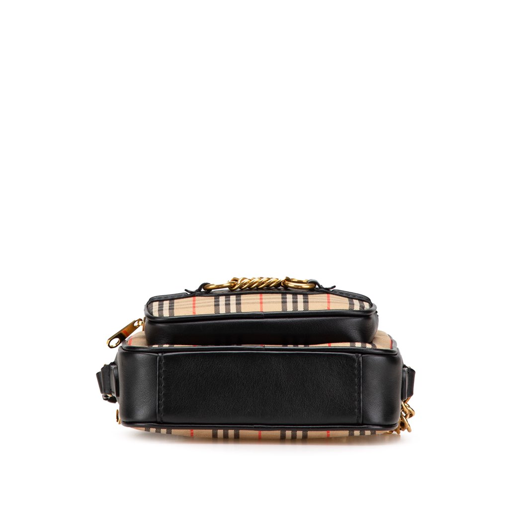 Burberry Haymarket Check Canvas 1983 Link Crossbody - 3