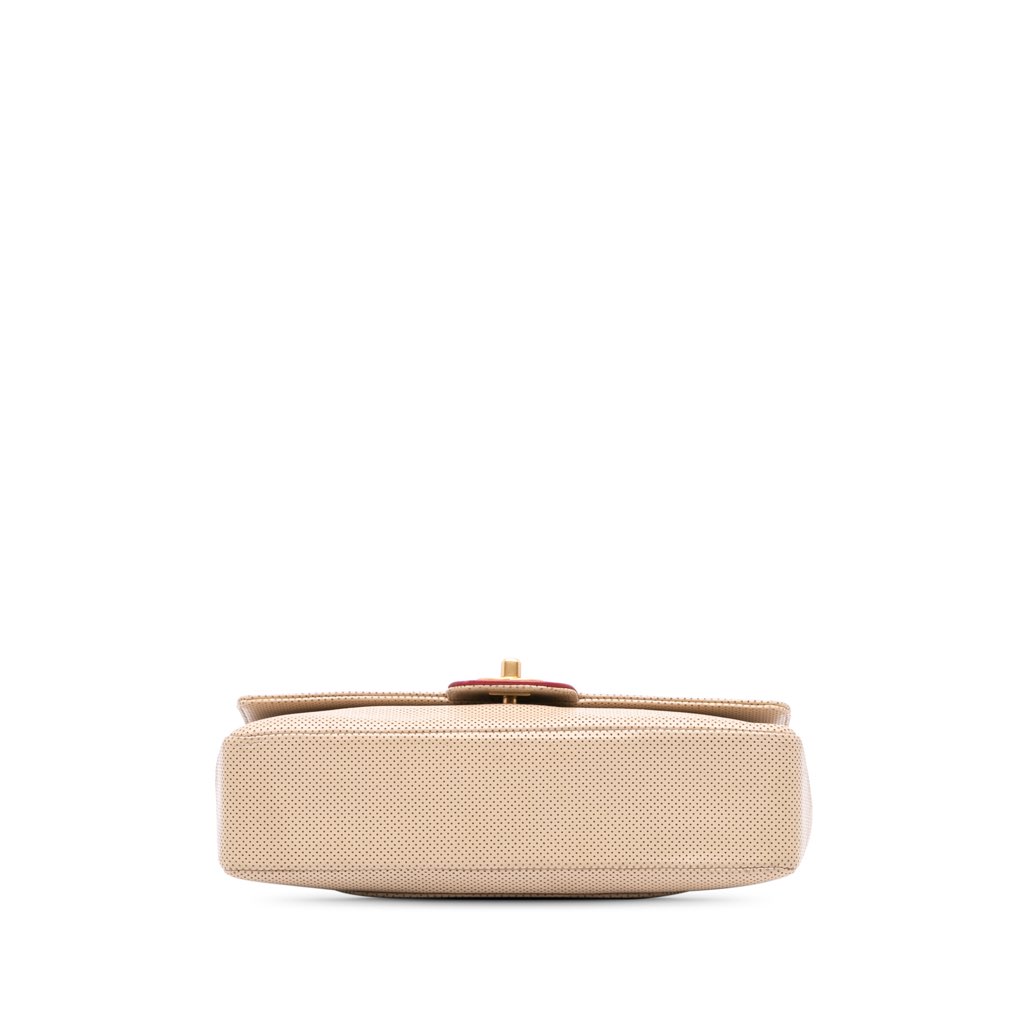 Chanel Medium CC Perforated Calfskin Single Flap - 3