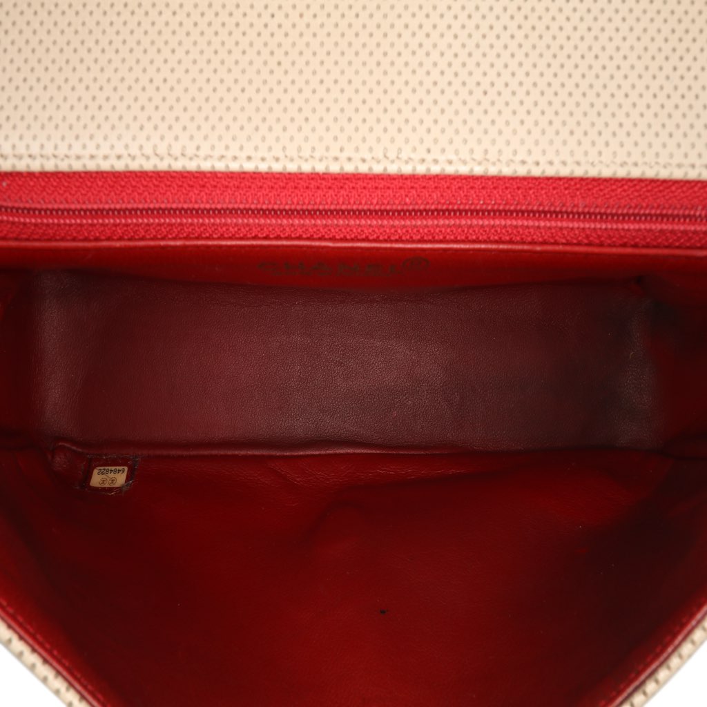 Chanel Medium CC Perforated Calfskin Single Flap - 4