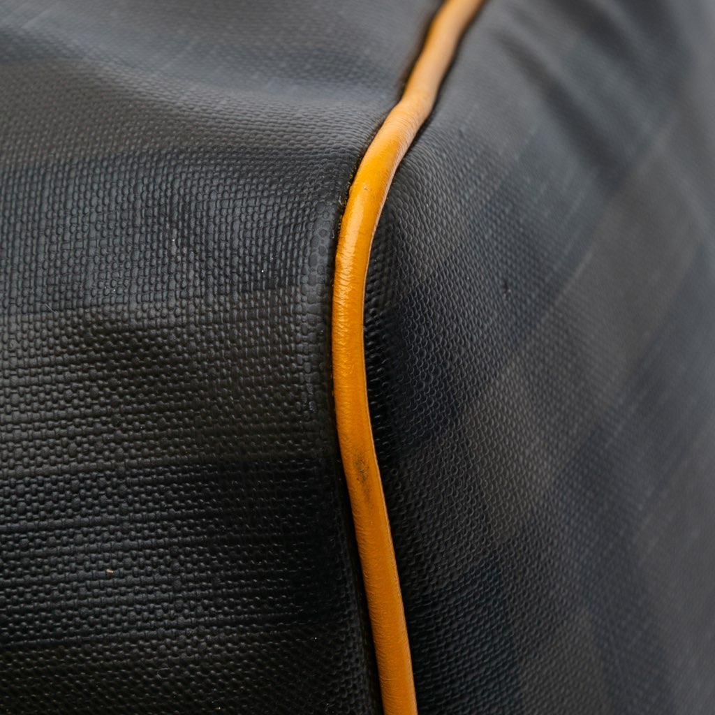 Burberry Smoke Check Coated Canvas Holdall Barrel Duffle Bag - Image 11