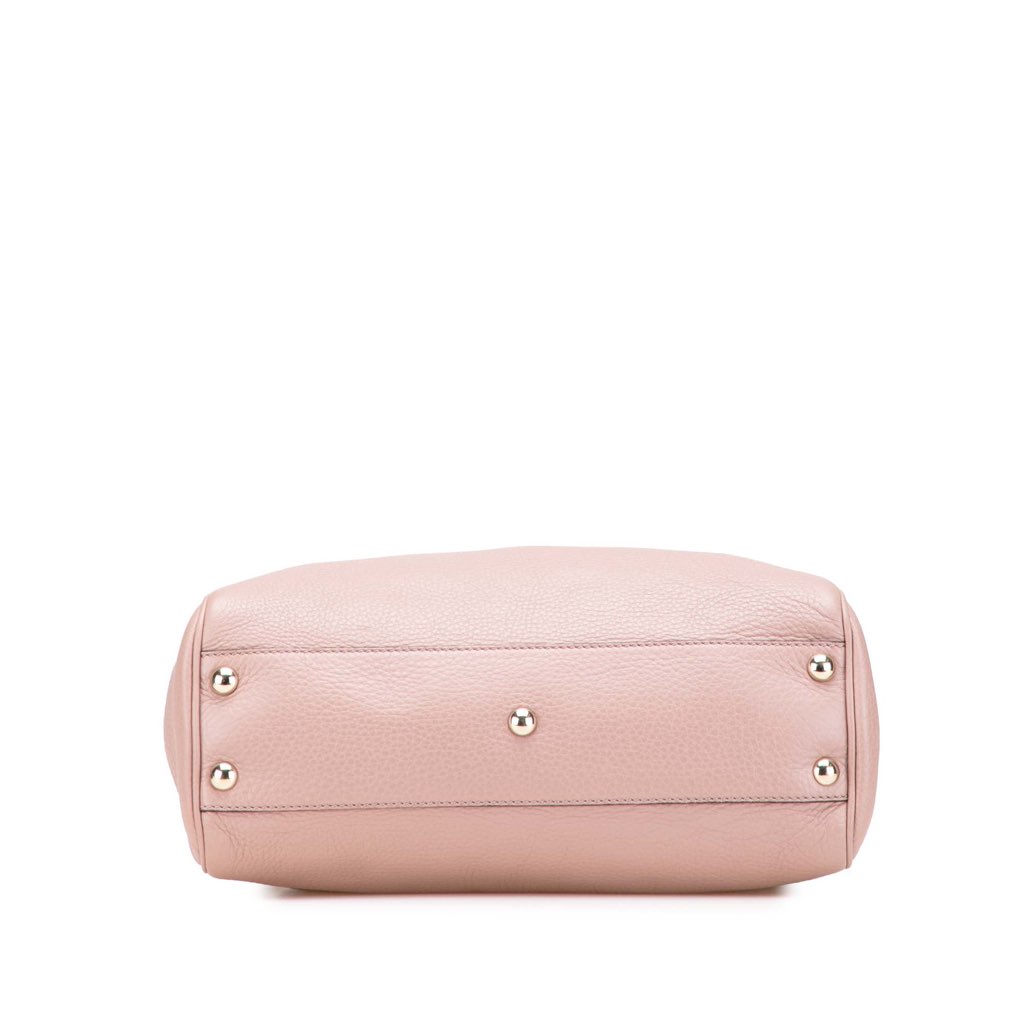 Gucci Small Calfskin Bamboo Shopper Satchel - Image 6