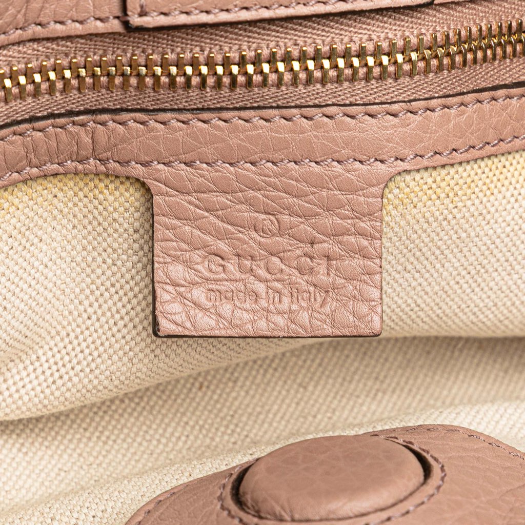 Gucci Small Calfskin Bamboo Shopper Satchel - Side view