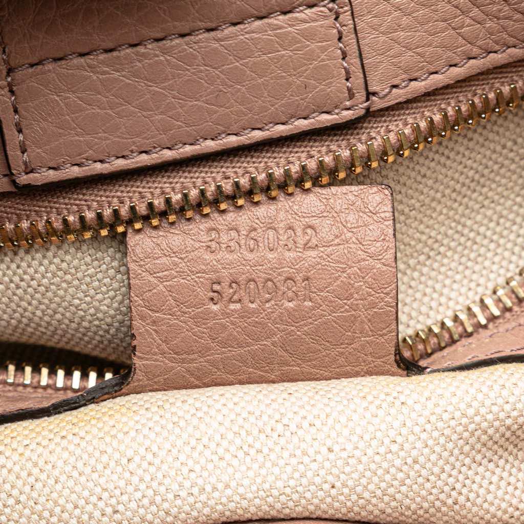 Gucci Small Calfskin Bamboo Shopper Satchel - Detail 1