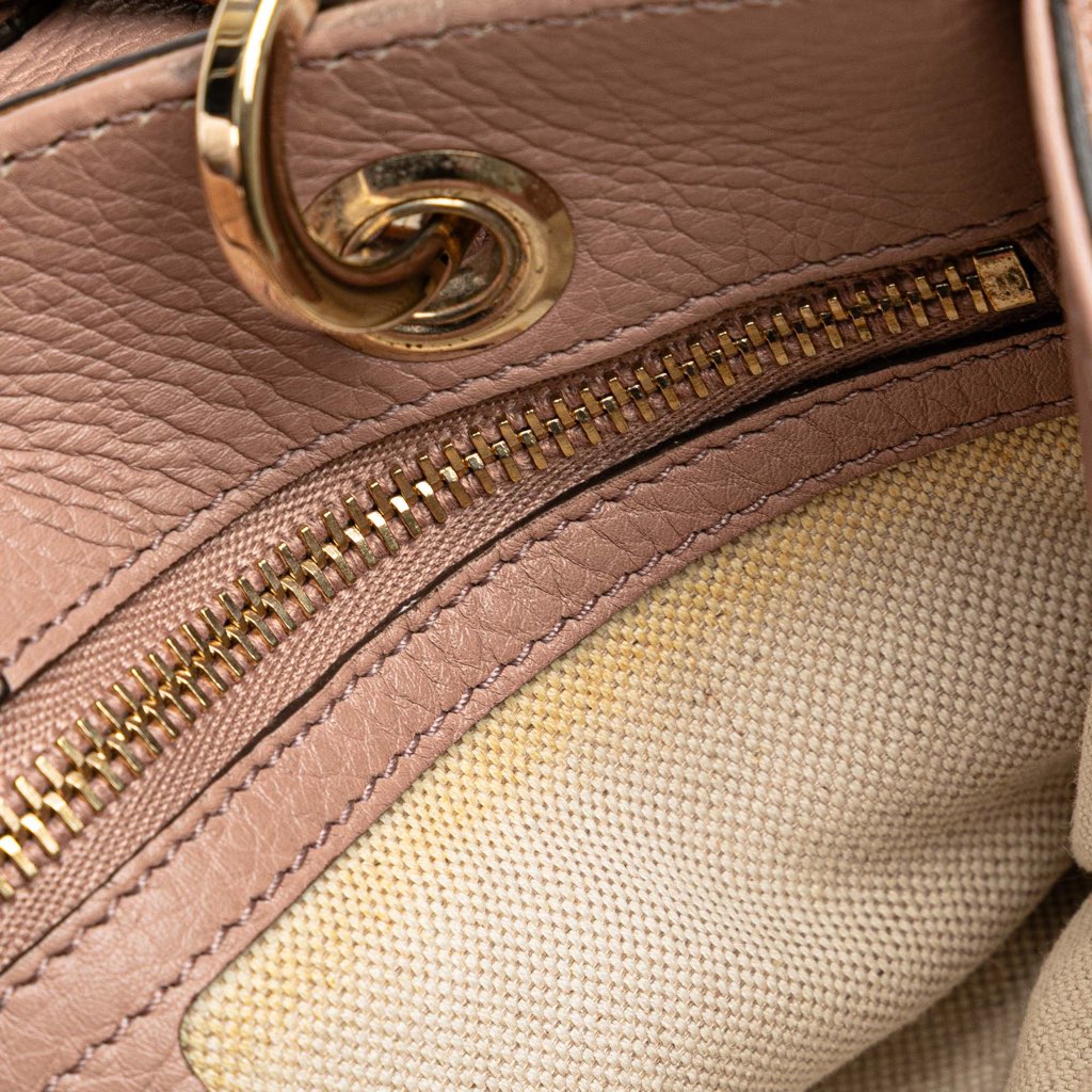 Gucci Small Calfskin Bamboo Shopper Satchel - Image 10