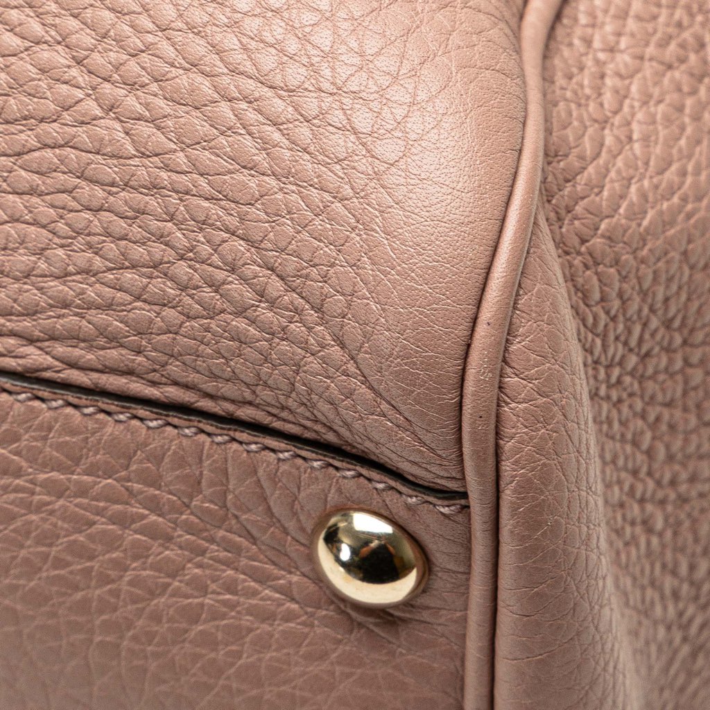 Gucci Small Calfskin Bamboo Shopper Satchel - Image 11