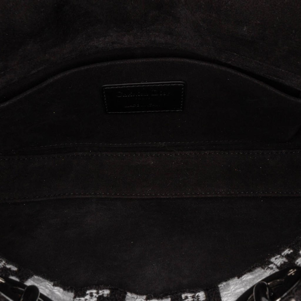 Dior Medium Canvas Macro Houndstooth Lady D Joy - 4