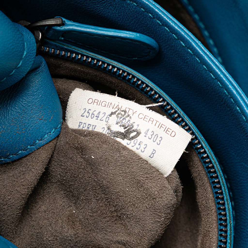 Bottega Veneta Soft Patent Intrecciato Three Flap Clutch with Strap - 5