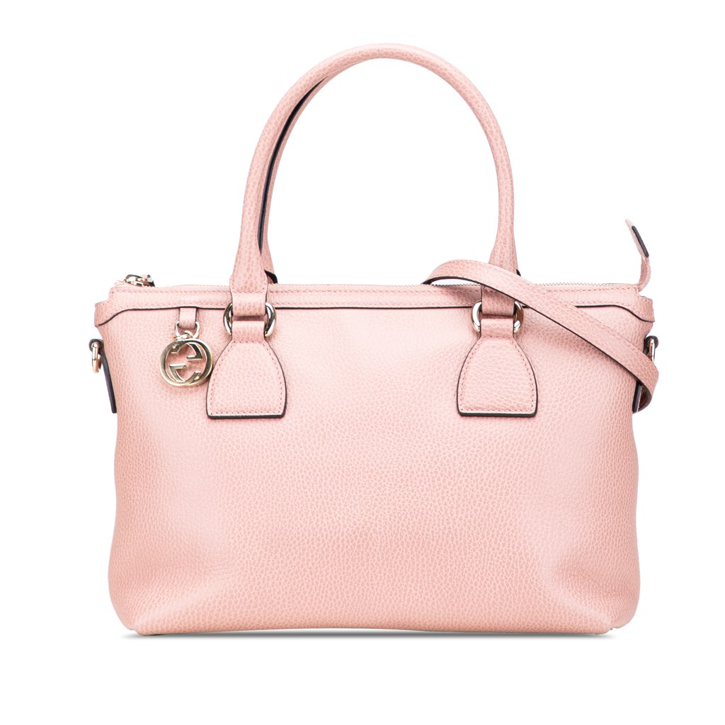 Gucci Dollar Calfskin GG Charm Satchel
