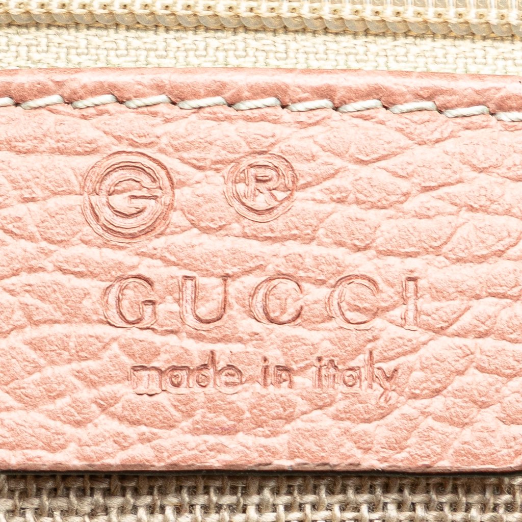 Gucci Dollar Calfskin GG Charm Satchel - Side view