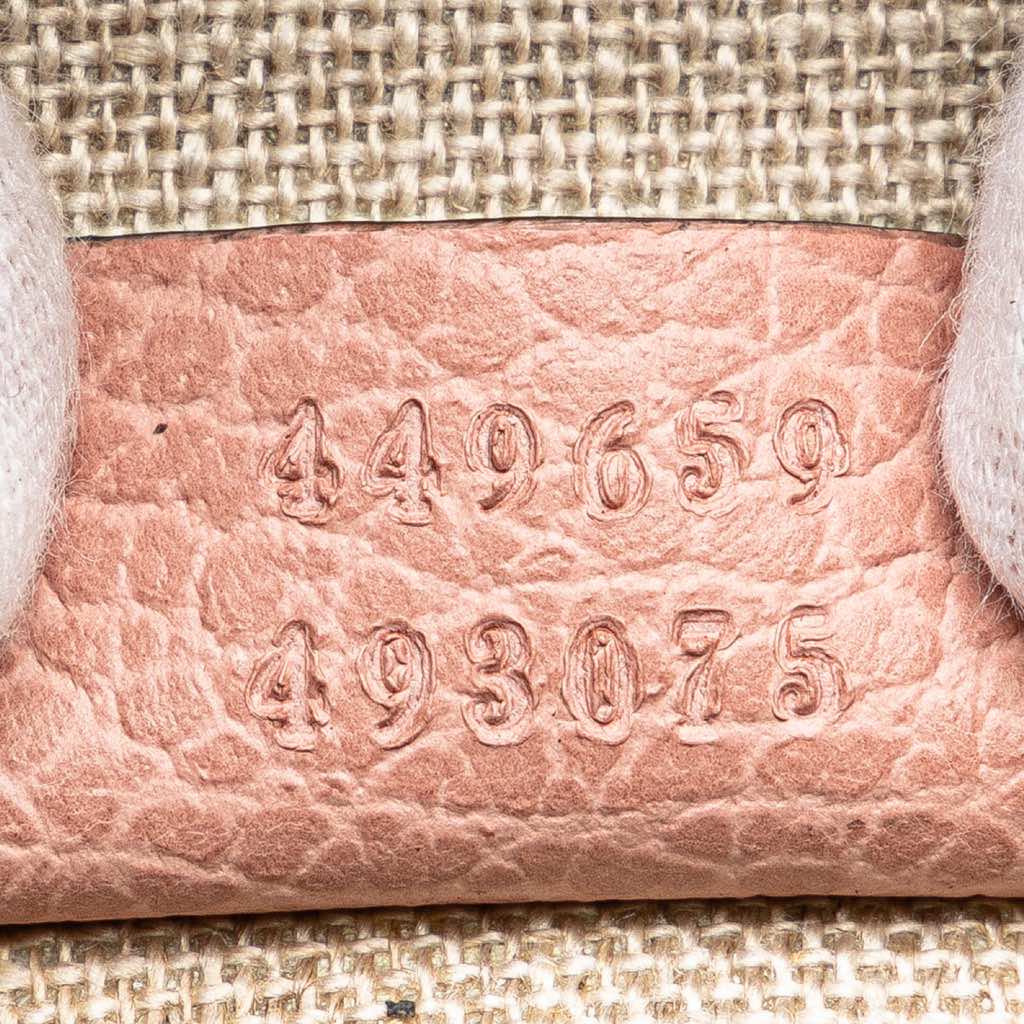 Gucci Dollar Calfskin GG Charm Satchel - Detail 1