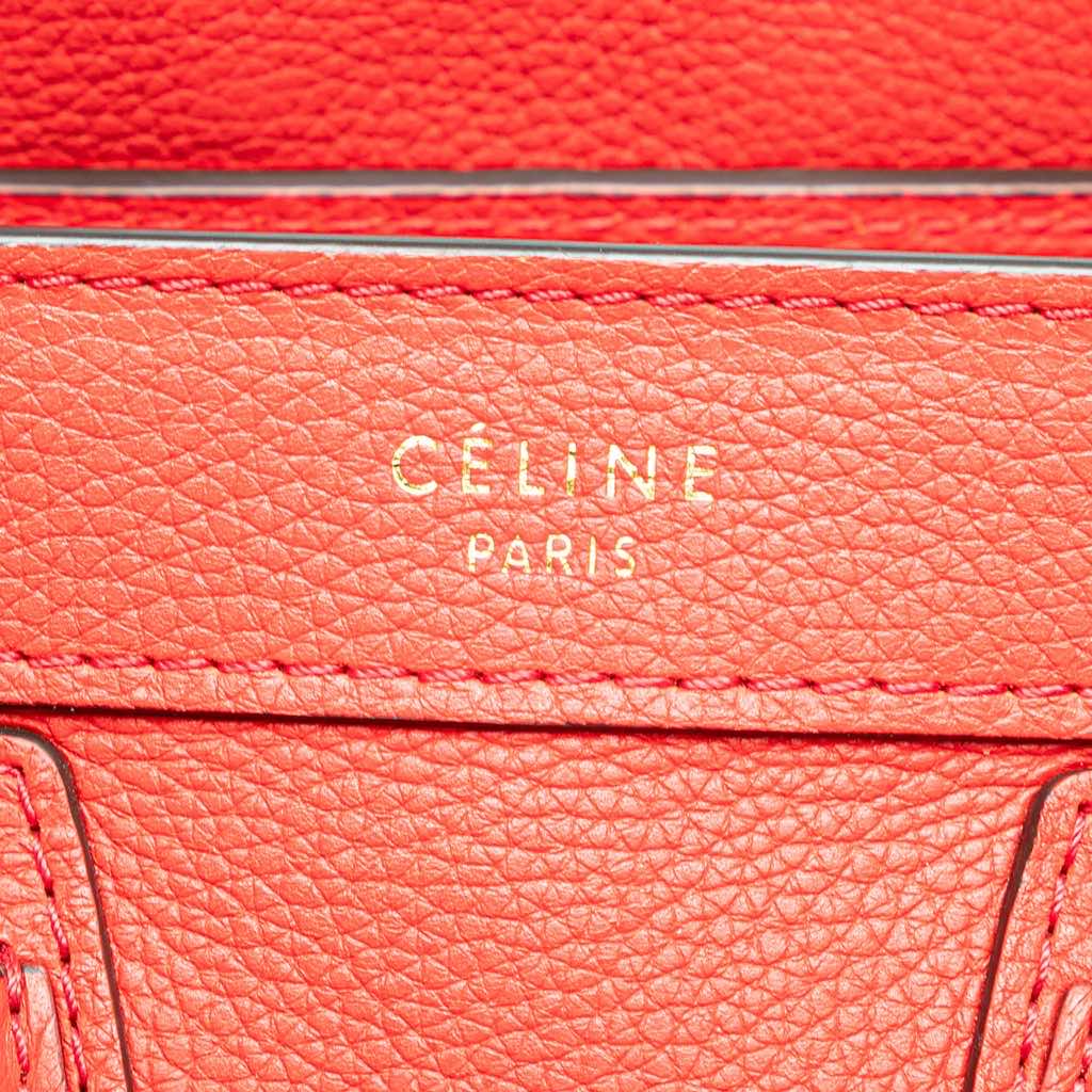 Celine Nano Leather Luggage Tote - Detail 2