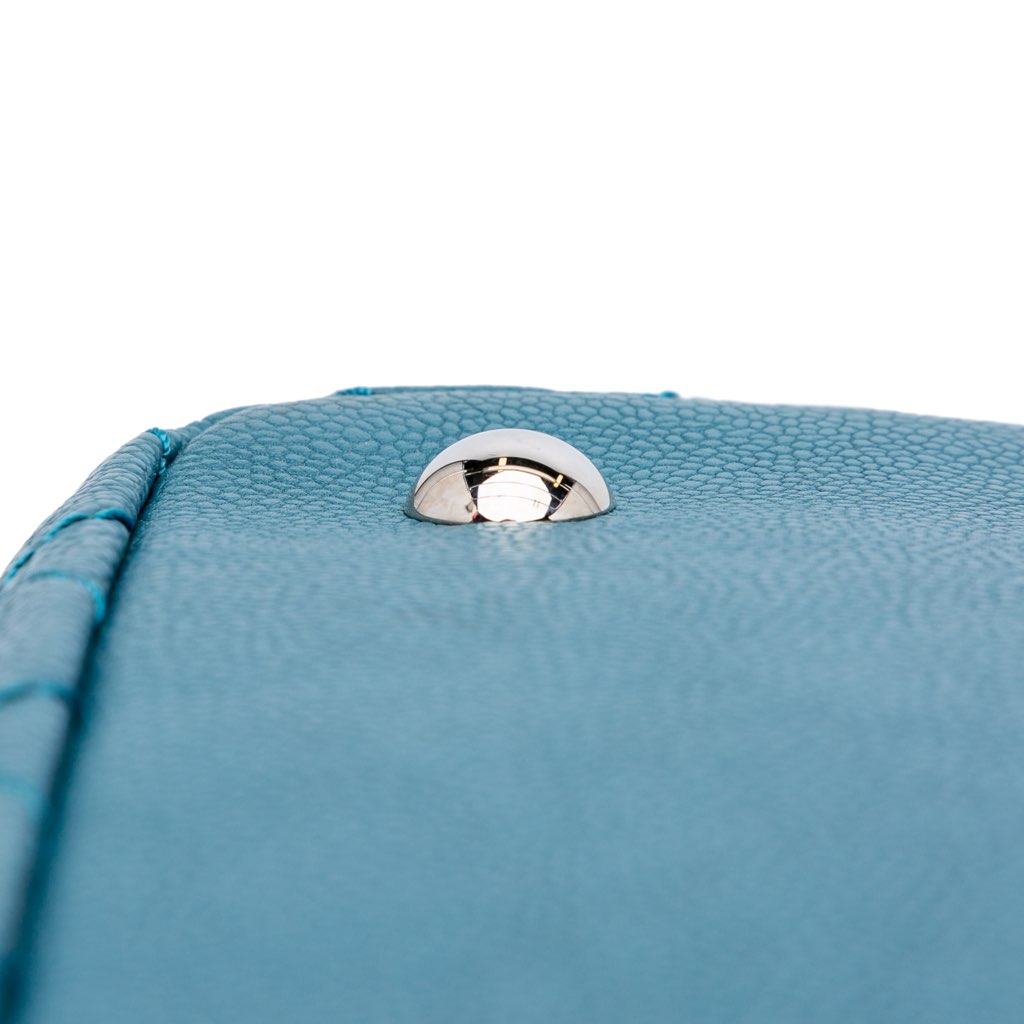 Chanel Small Quilted Caviar Daily Shopping Tote - Image 11