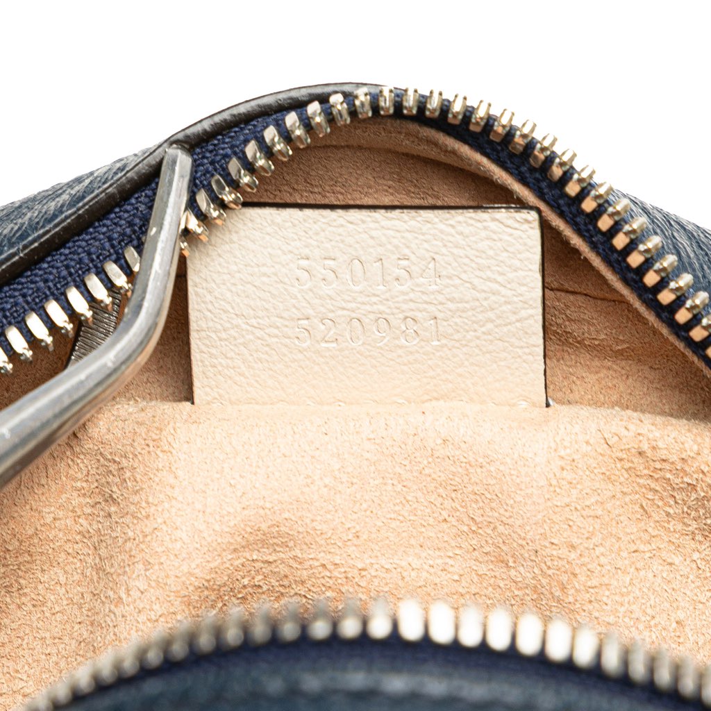 Gucci Mini GG Marmont Matelasse Leather Torchon Round Crossbody - Detail 1