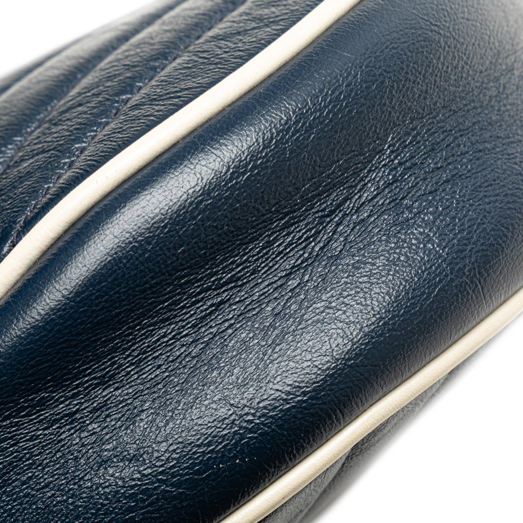 Gucci Mini GG Marmont Matelasse Leather Torchon Round Crossbody - Image 12