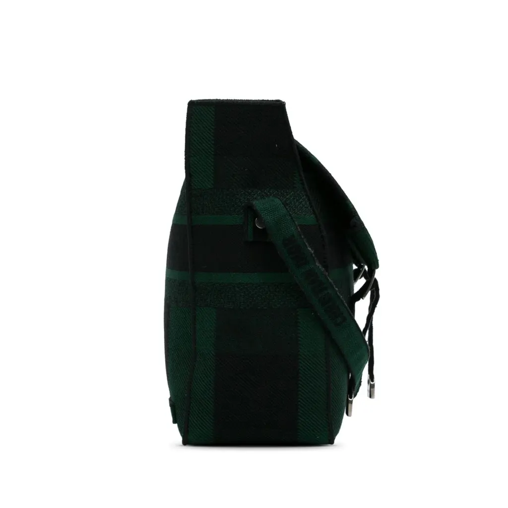 Dior Diorcamp Messenger Bag Green Canvas Very good - Model View