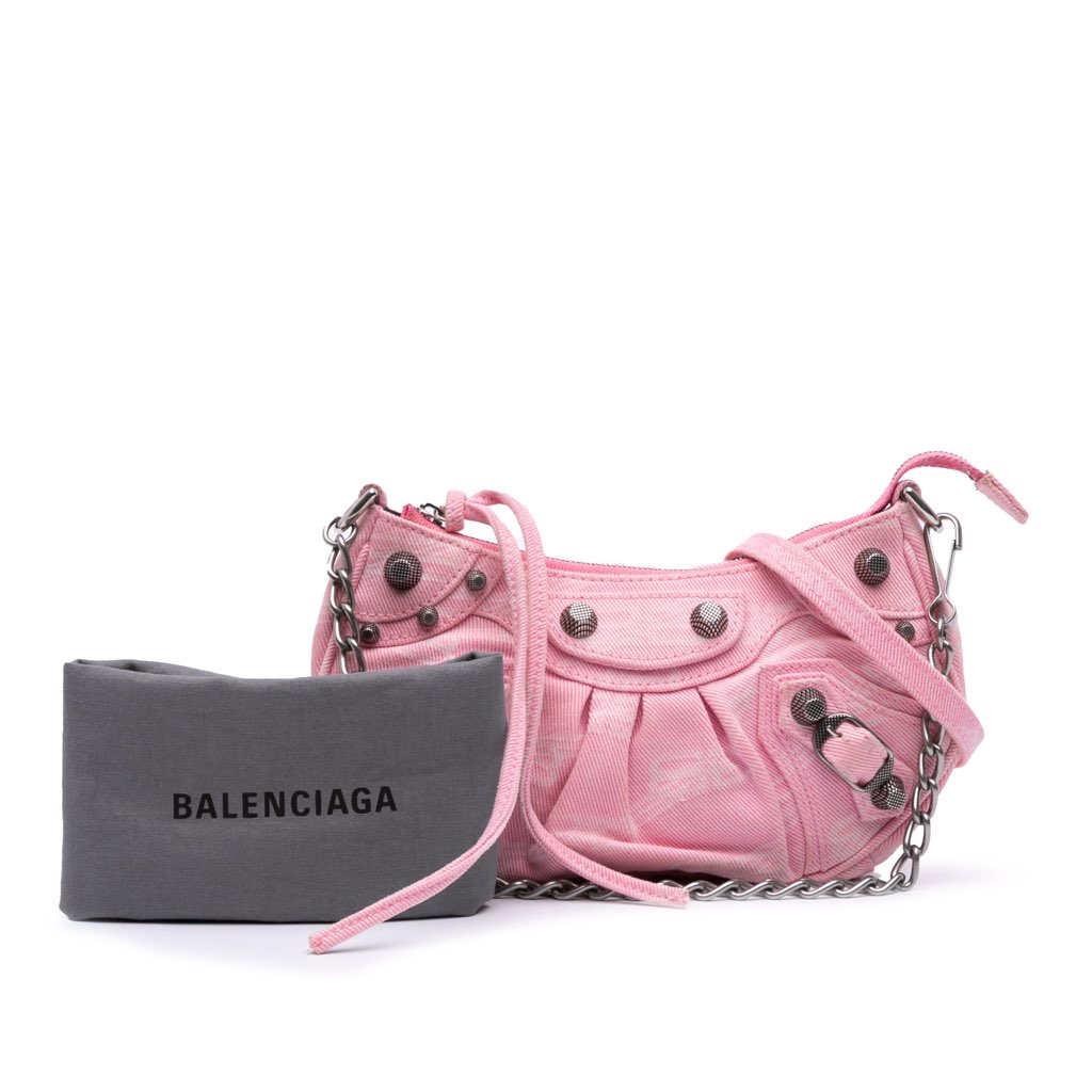 Balenciaga Mini BB Monogram Denim Le Cagole - Image 11