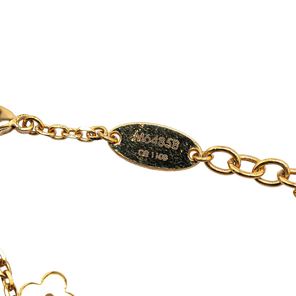 Louis Vuitton Gold Plated Monogram Blooming Supple Bracelet - Detail 1