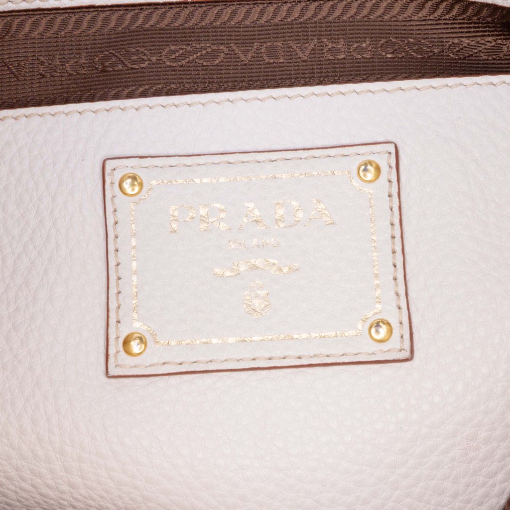 Prada Vitello Daino Open Convertible Tote - Side view