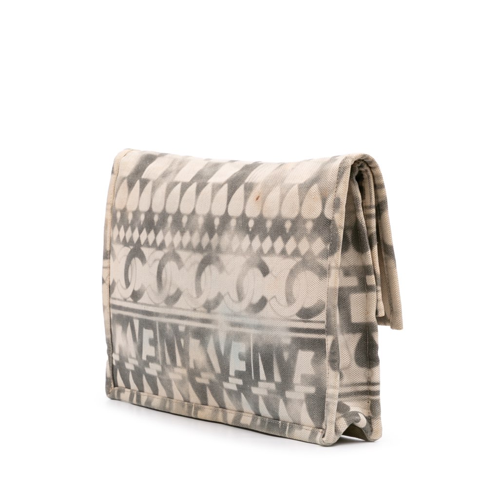 Chanel Canvas Iliad Flap Clutch - 2