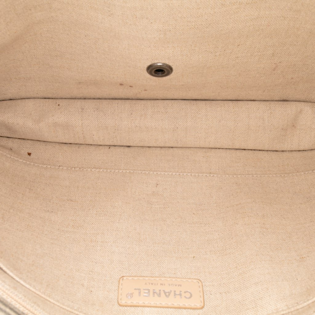 Chanel Canvas Iliad Flap Clutch - 4