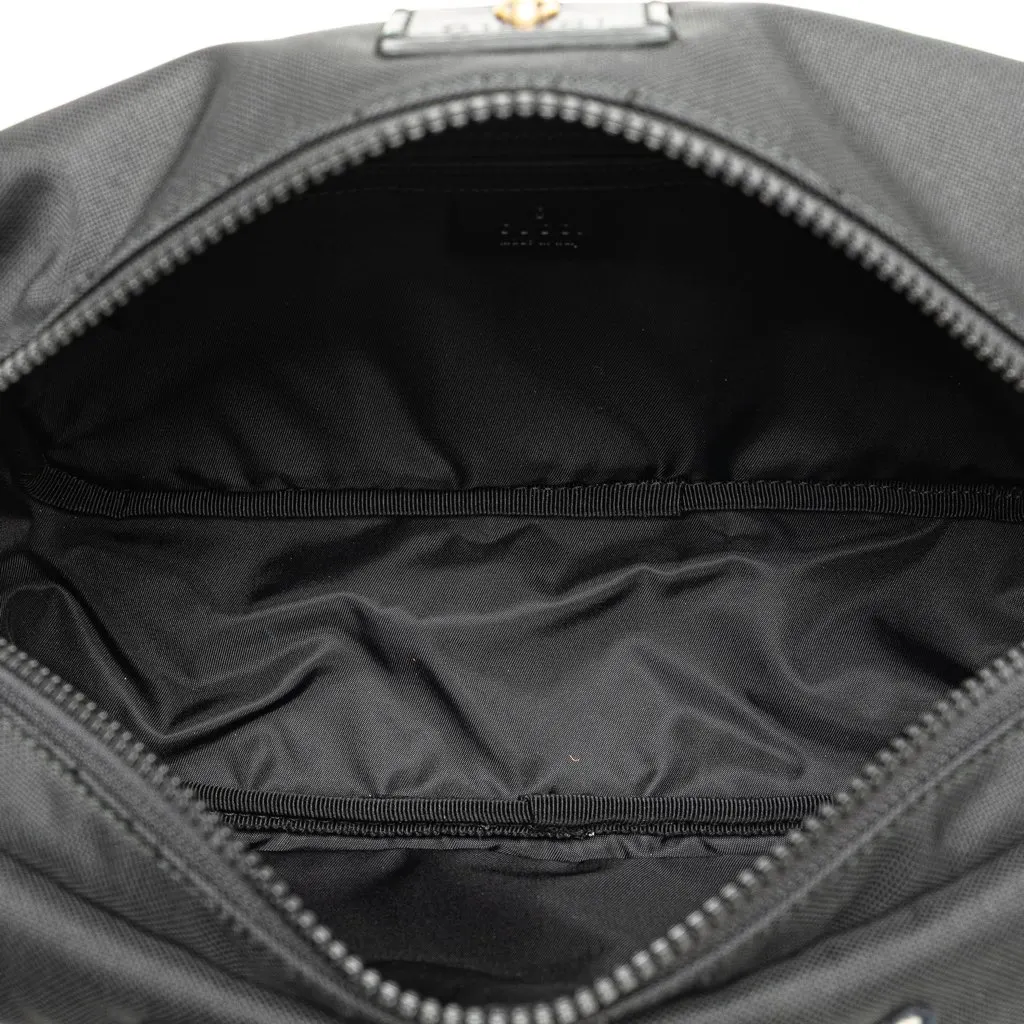 Gucci Techno Canvas Web L Aveugle Par Amour Embroidered Belt Bag Black Canvas Very good - Model View