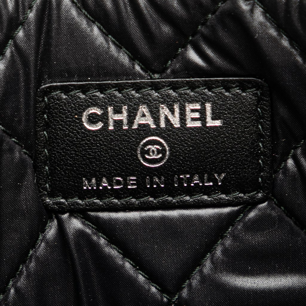 Chanel Medium Caviar Deauville Studded O Case Clutch - 5