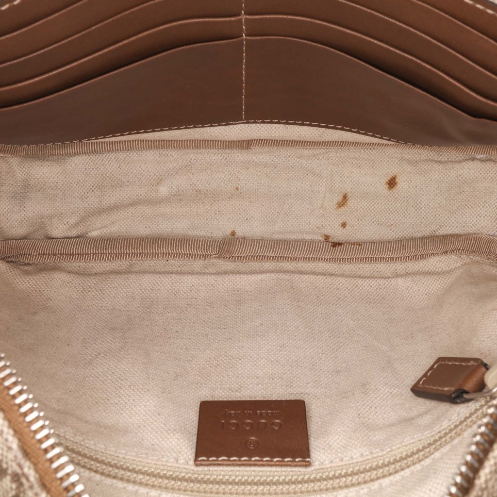 Gucci Diamante Coated Canvas Clutch - 4