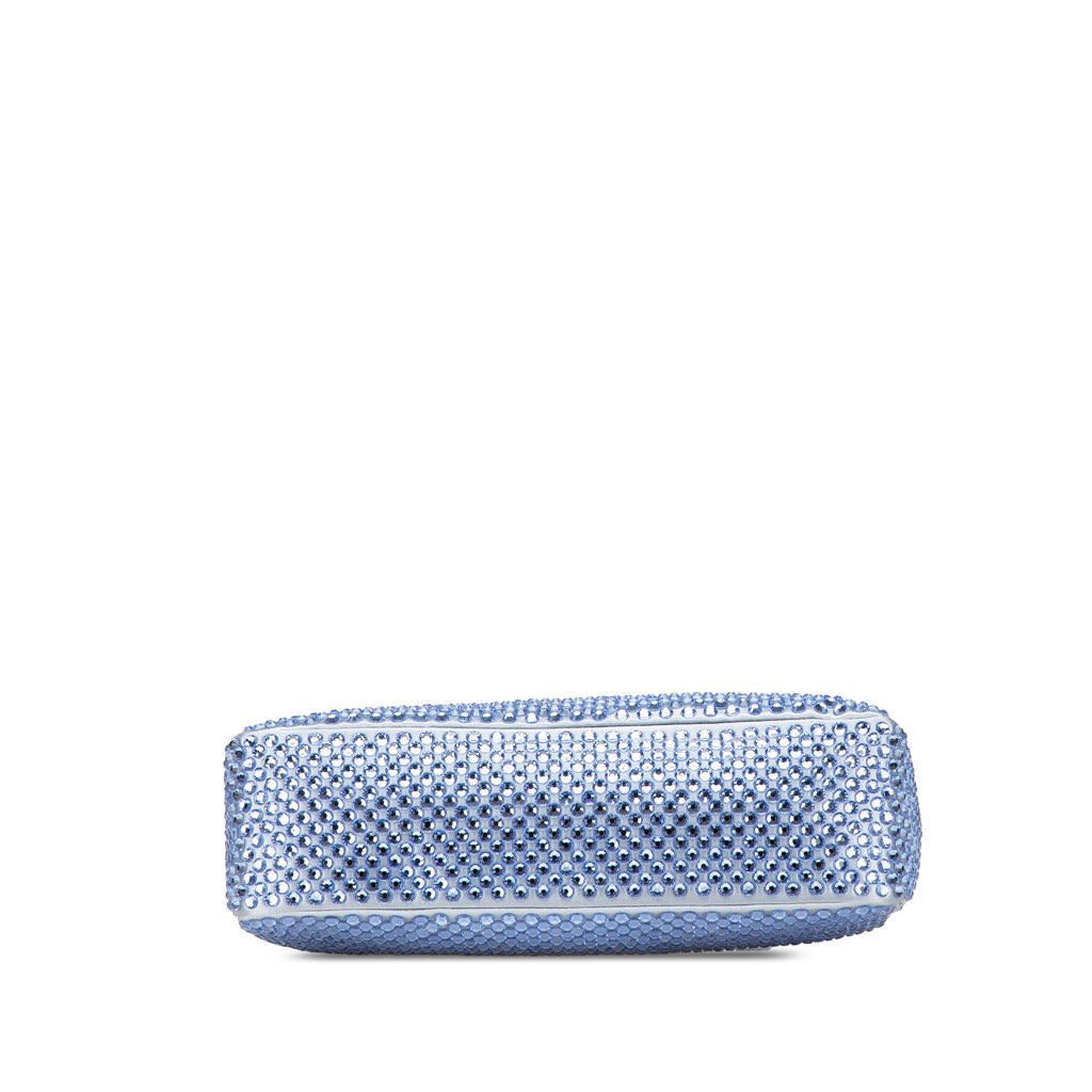 Prada Mini Satin Crystal Re-Edition 2000 Shoulder Bag - 3