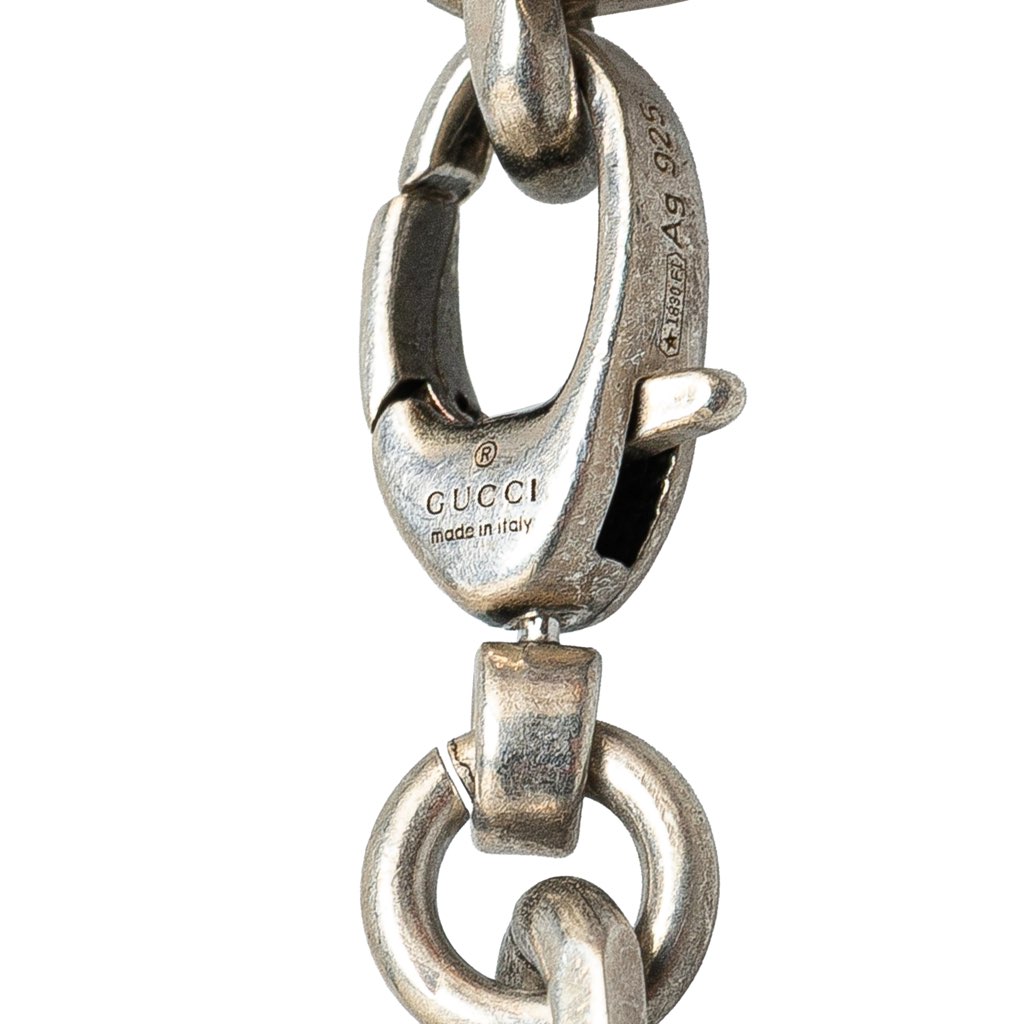 Gucci Sterling Silver Interlocking G Chain Necklace - 3