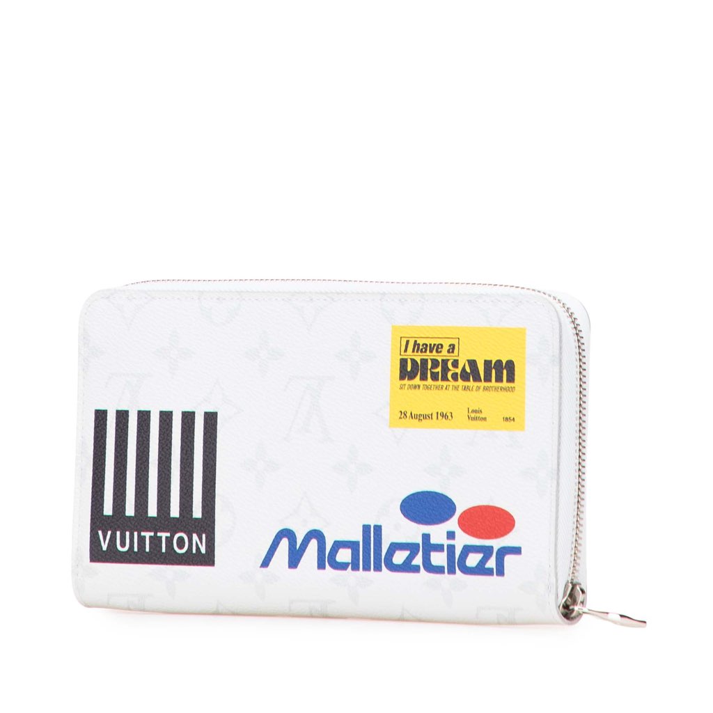 Louis Vuitton Monogram Logo Story Zippy Long Wallet - Back view