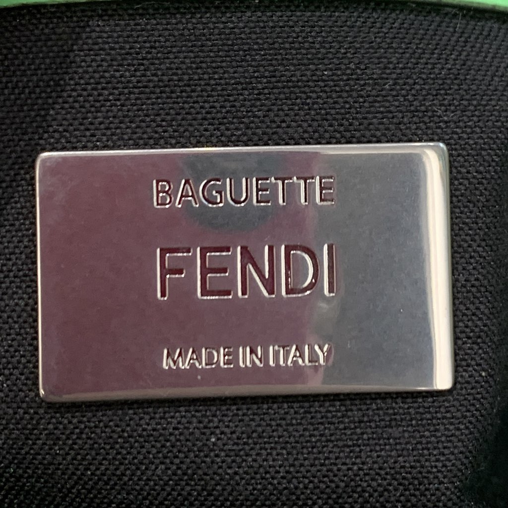 Fendi Zucca Embossed Stitched Leather Baguette Satchel - 5