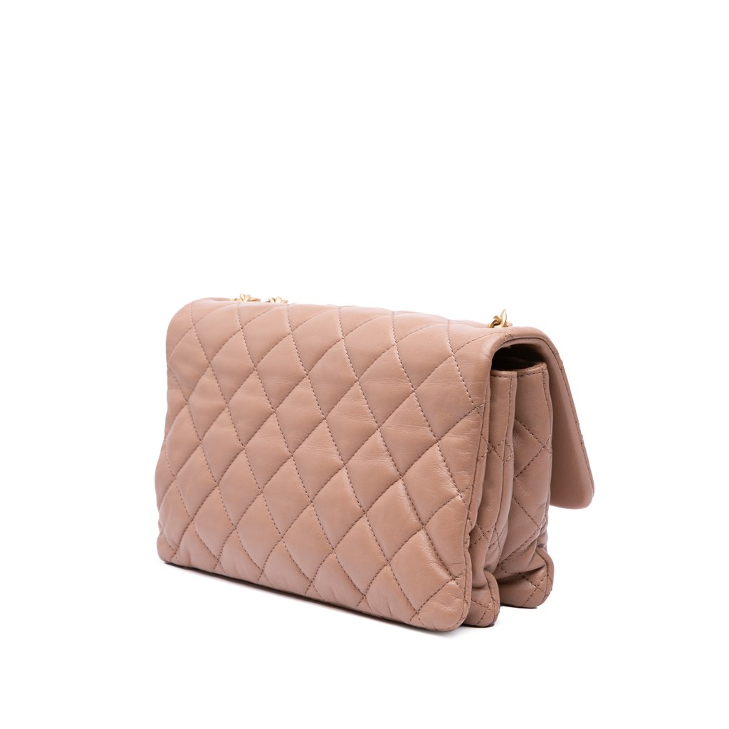 Chanel Medium Quilted Lambskin Pillow Crush Flap - 2