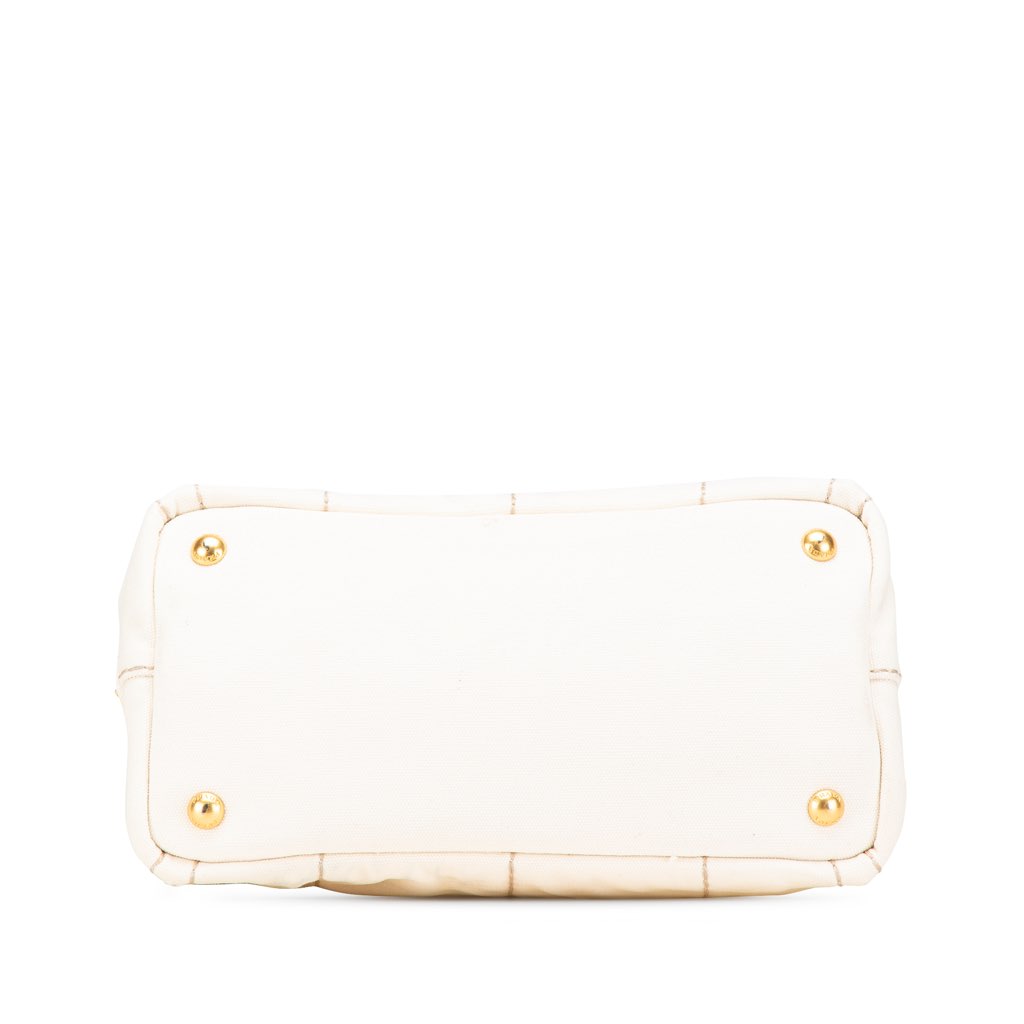 Prada Small Canvas Canapa Logo Satchel - 3
