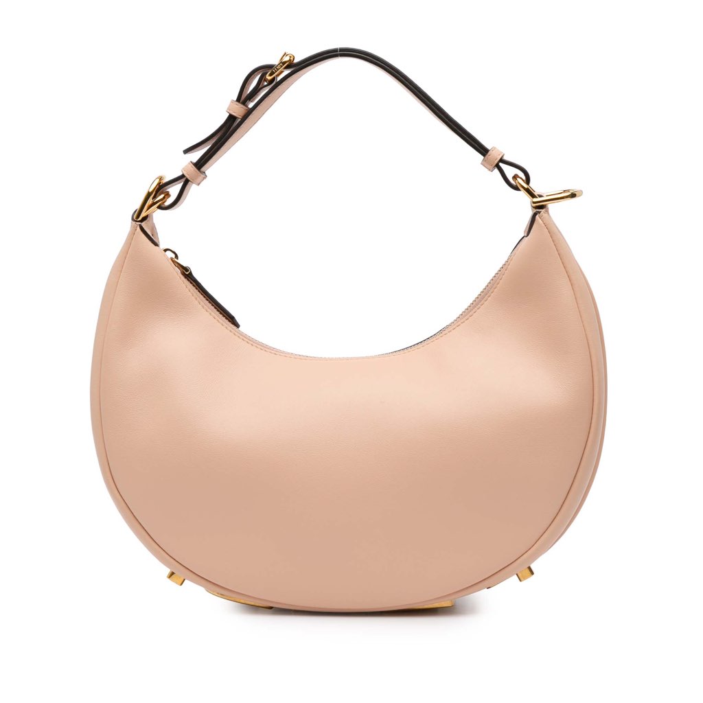 Fendi Small Leather Fendigraphy Hobo - Back view