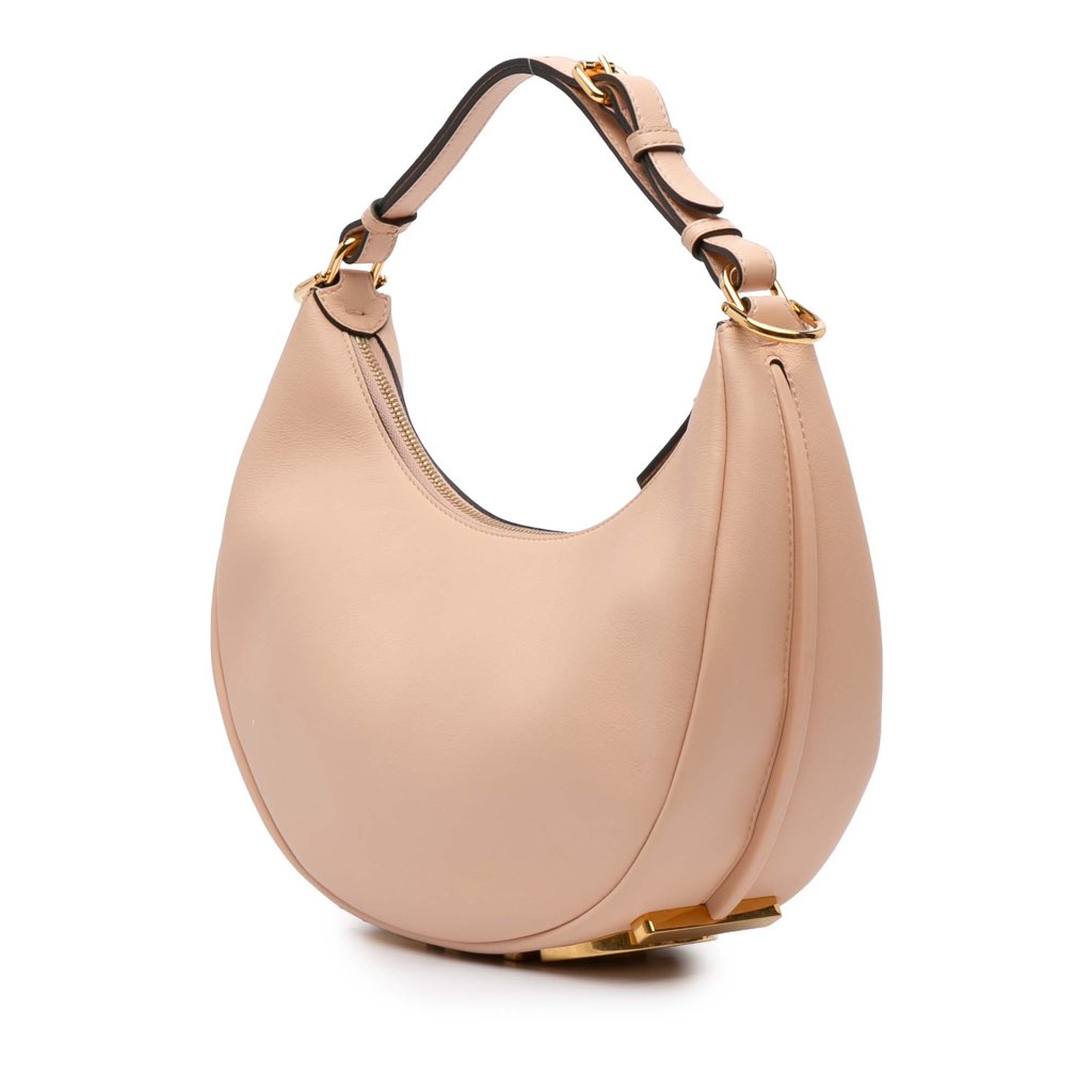 Fendi Small Leather Fendigraphy Hobo - Image 6