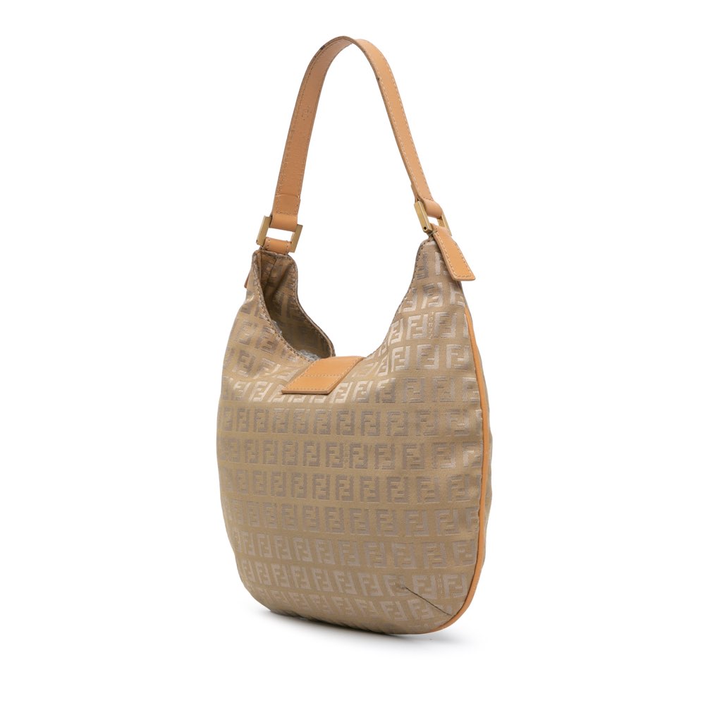 Fendi Zucchino Canvas Hobo - Back view