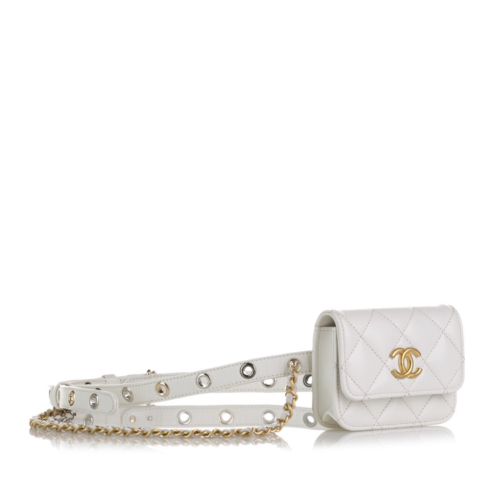 Chanel Punk Chain Leather Belt Bag - 2