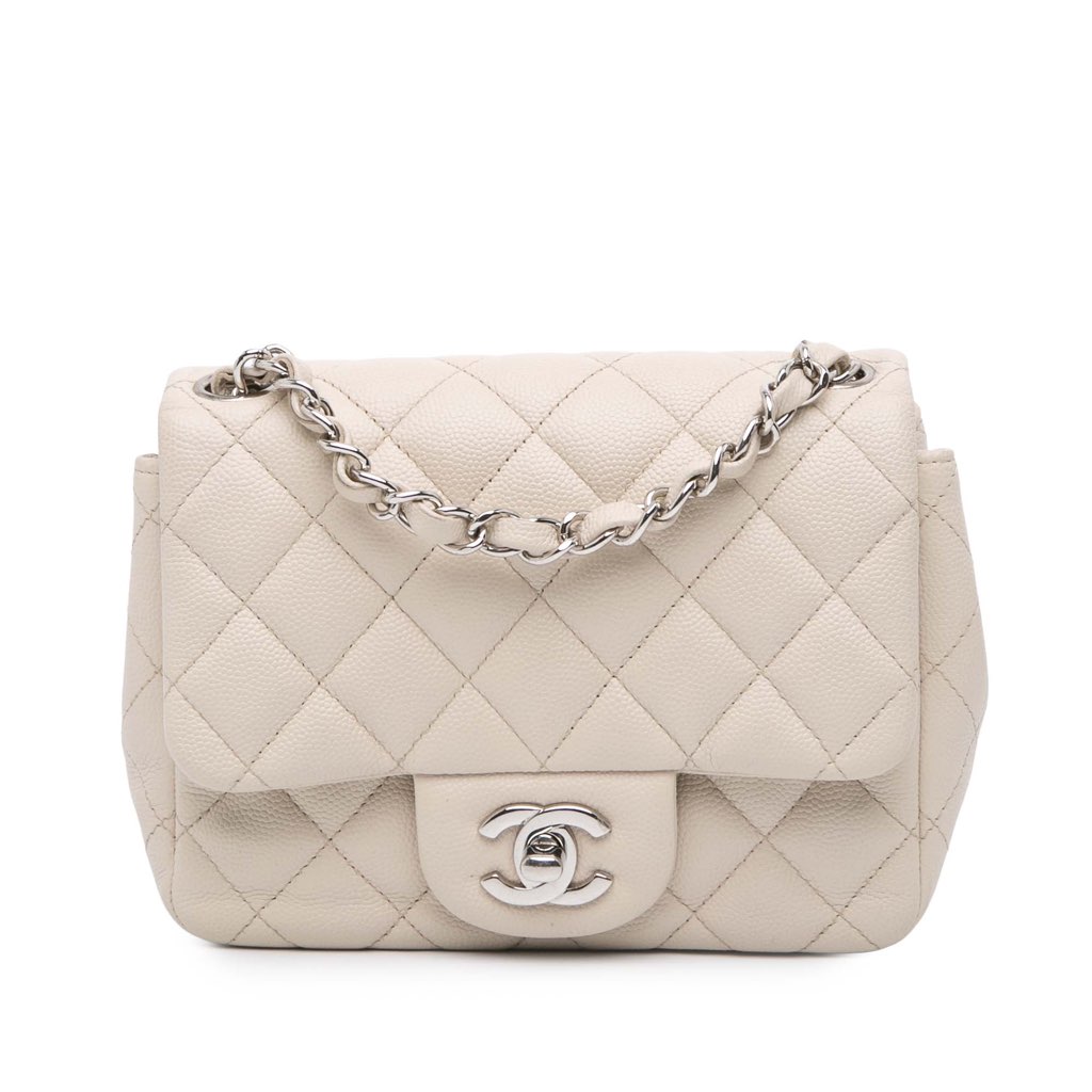 Chanel Mini Square Classic Caviar Single Flap